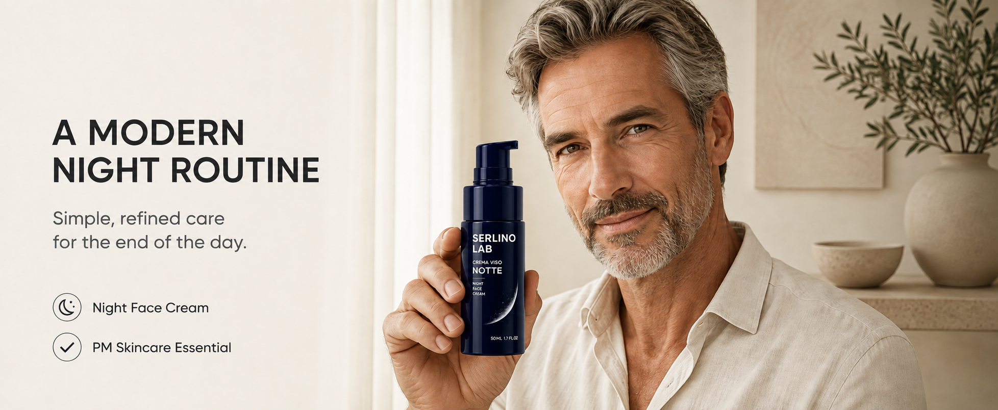 A modern night routine with Serlino Lab Notte
